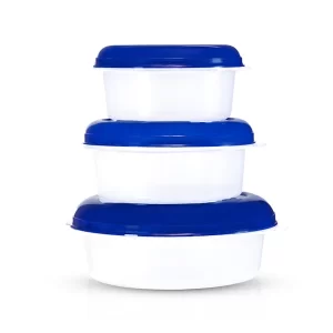 Set de Ensaladeras Transparente con tapa A1